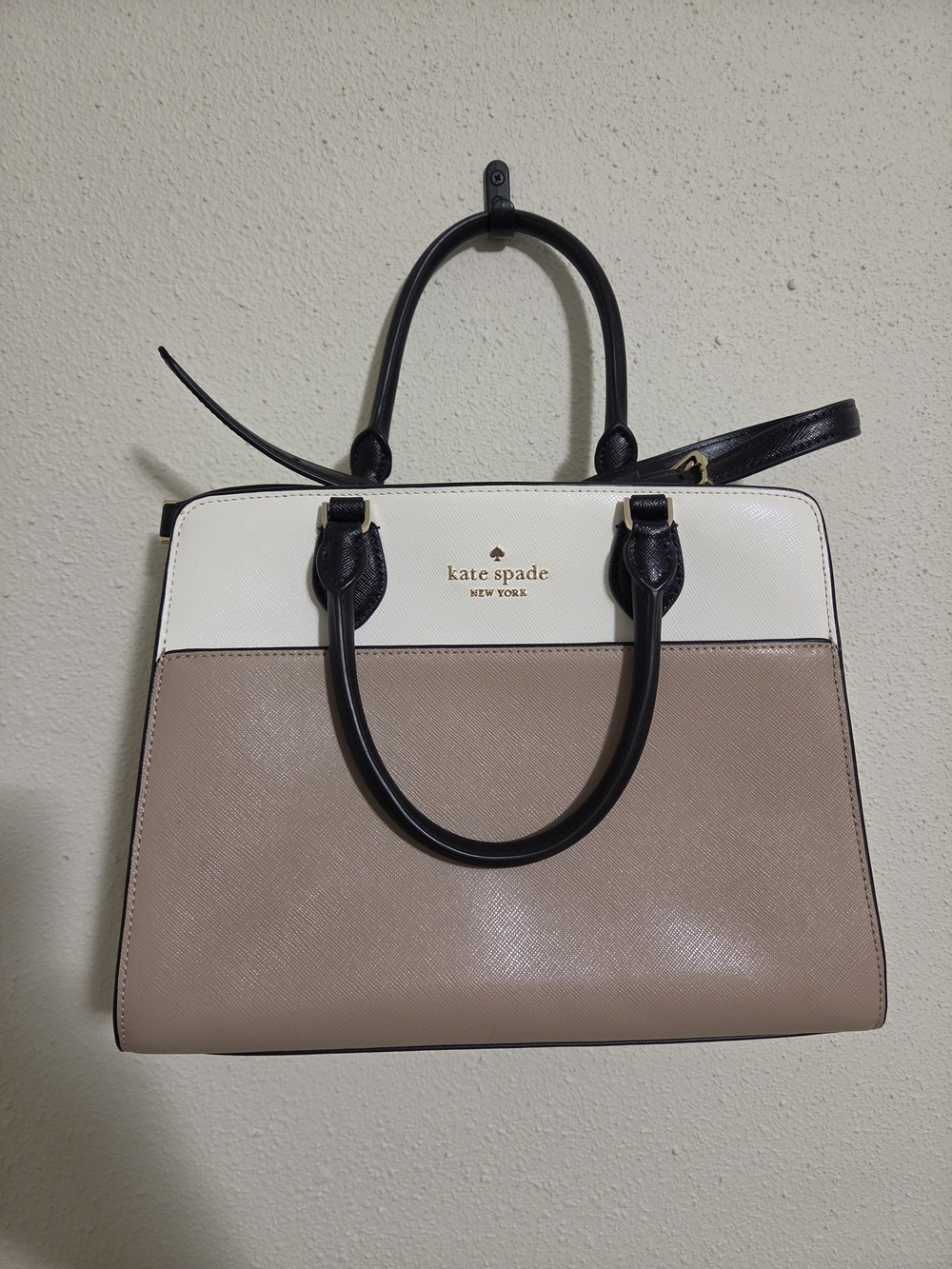 Kate Spade Madison Colorblock Saffiano Leather Medium Satchel Handbag Crossbody